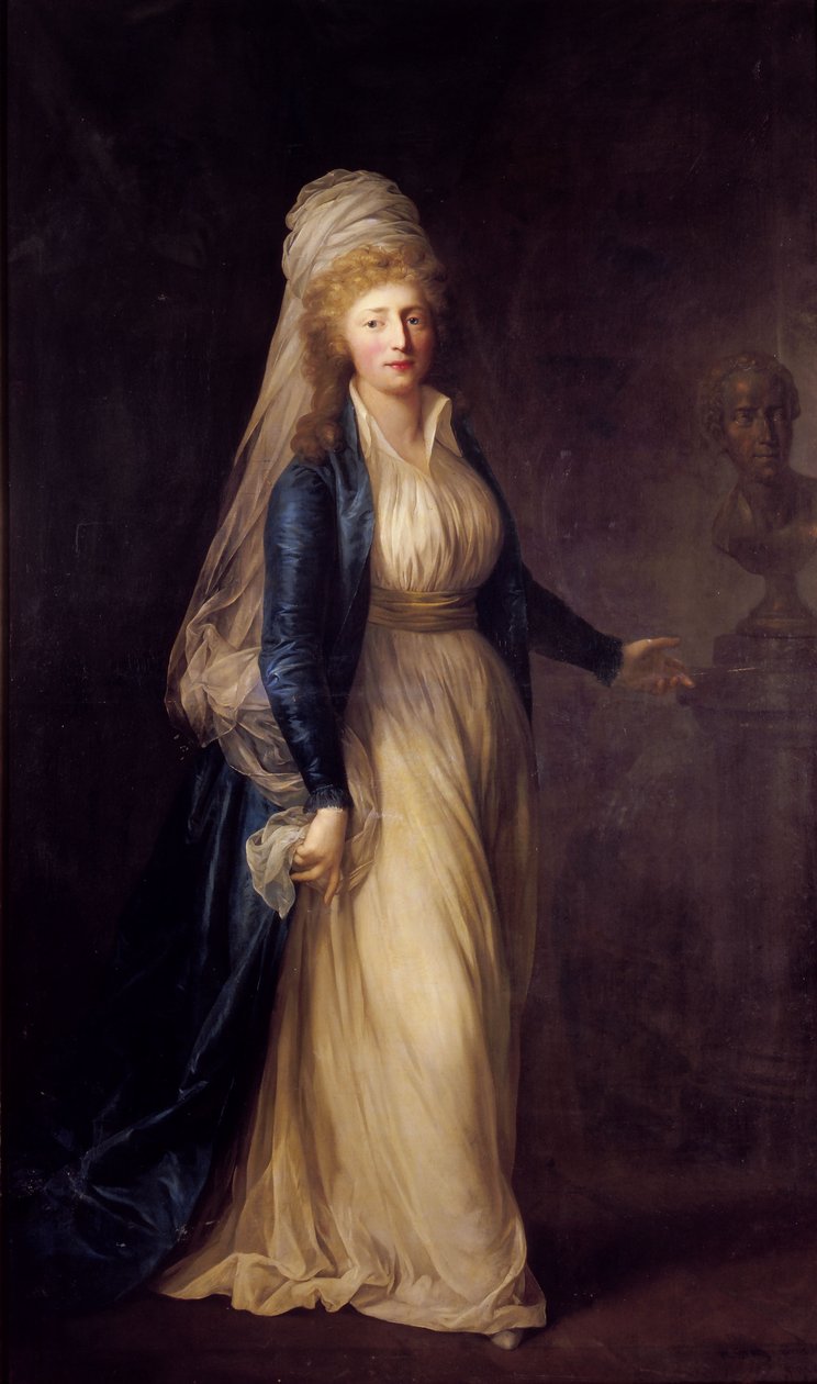 Portrét princezny Louise Auguste Dánské (1771-1843) od Anton Graff