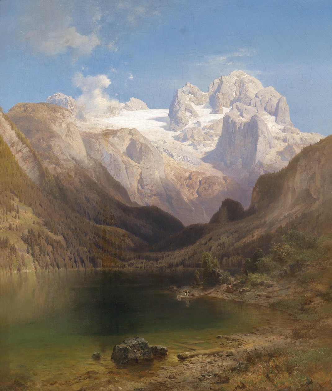 Pohled z Gosausee na Dachstein od Anton Hansch