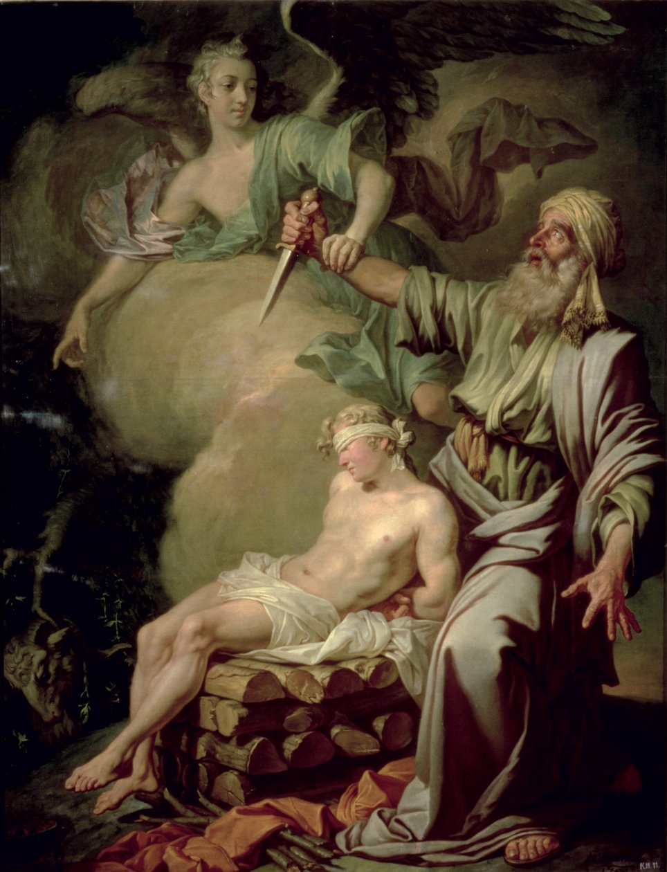 Obětování Izáka, 1765 od Anton Pavlovich Losenko