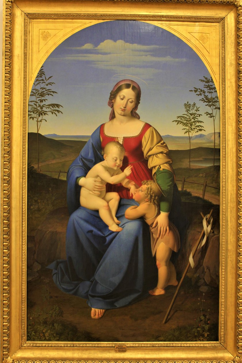 Marie s Ježíšem a Janem Křtitelem od Anton Psenner