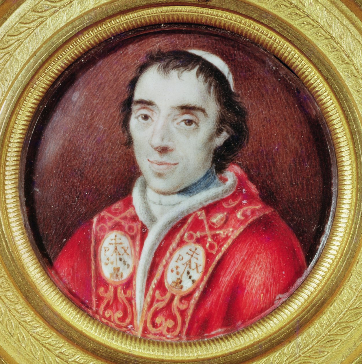 Portrét papeže Pia VII (miniaturní) od Anton Raphael Mengs