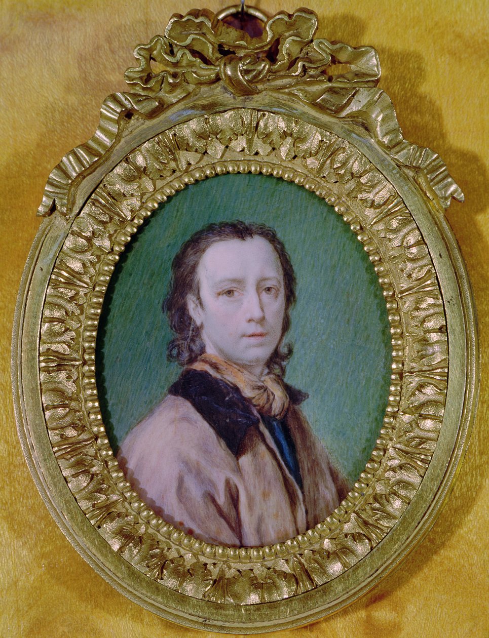 Autoportrét v medailonu (miniaturní) od Anton Raphael Mengs