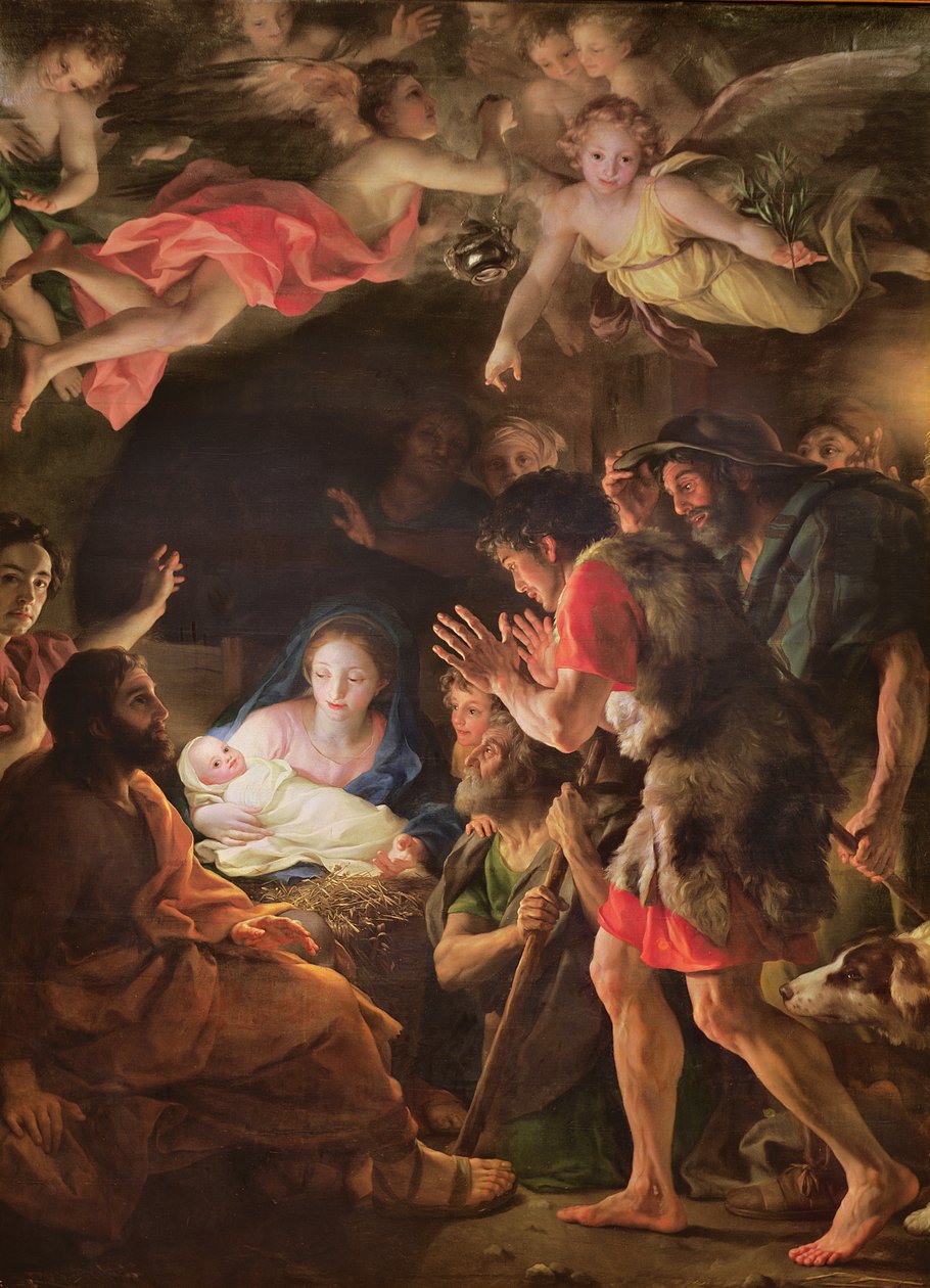 Klanění pastýřů, kolem roku 1770 (olej na dřevě) od Anton Raphael Mengs
