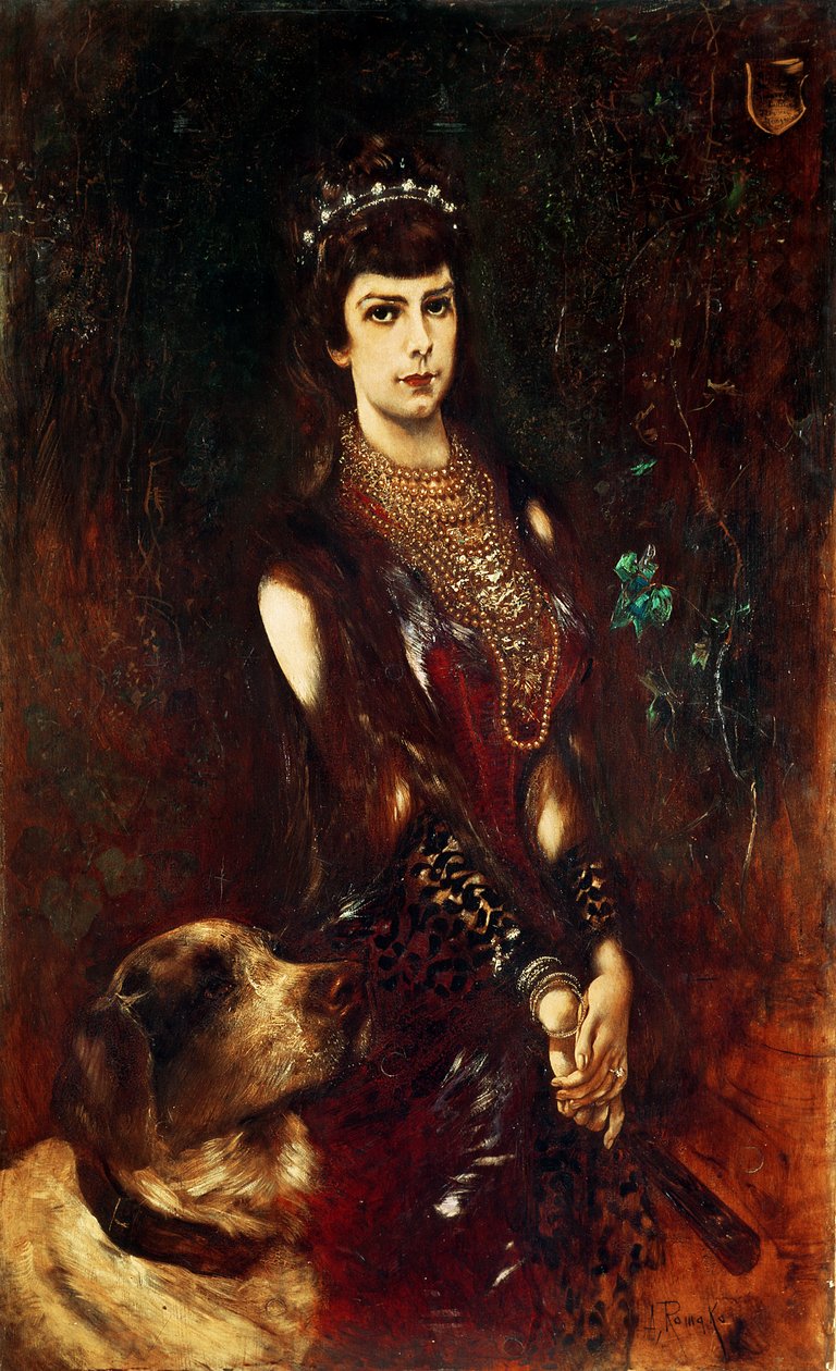 Císařovna Alžběta Rakouská, 1883 od Anton Romako
