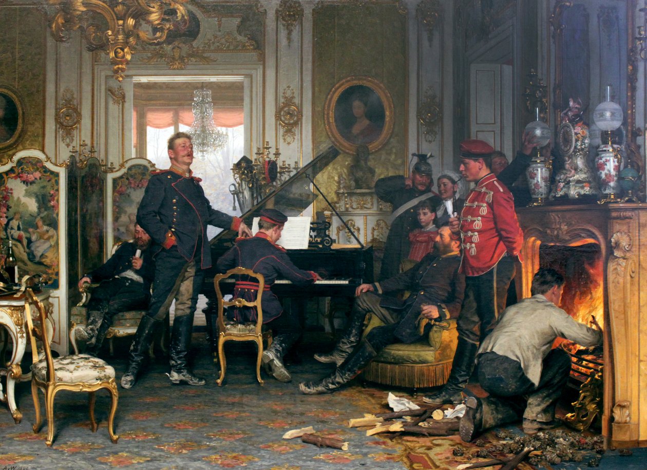 Billet mimo Paříž od Anton Alexander von Werner