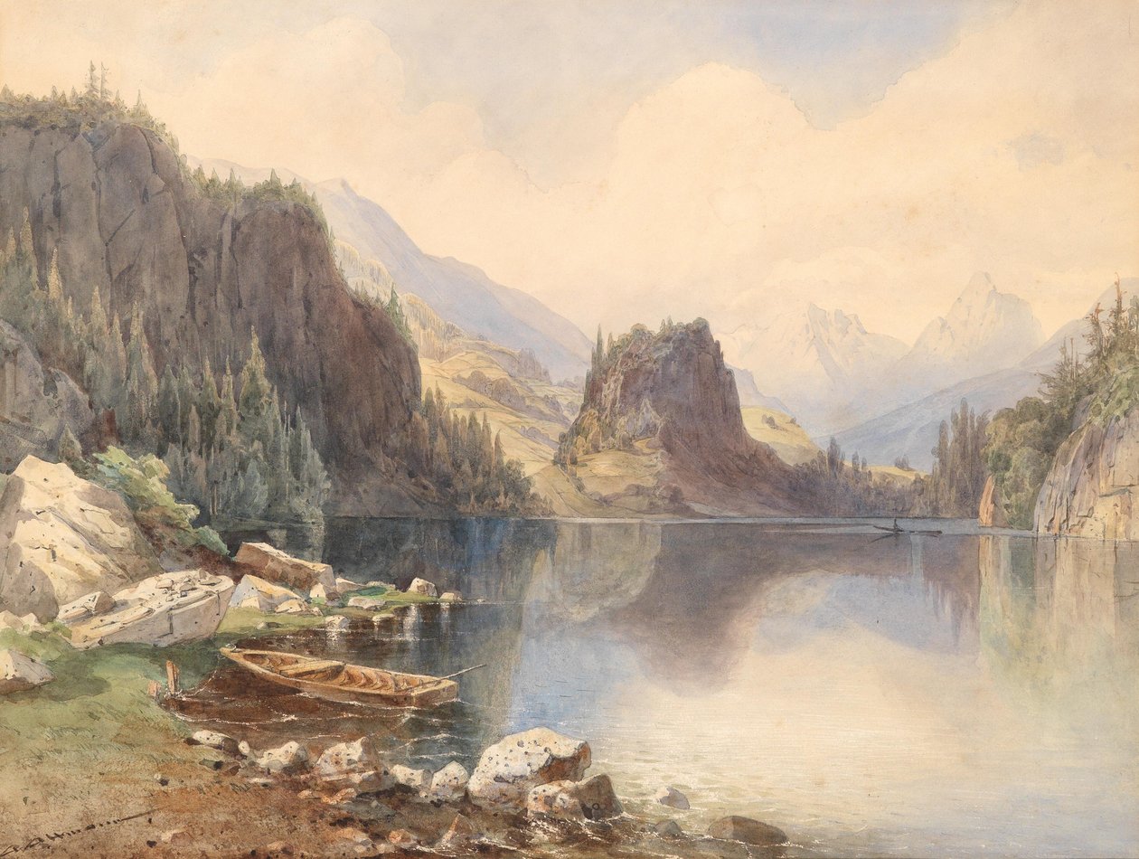Německy: Horské jezero od Anton Altmann