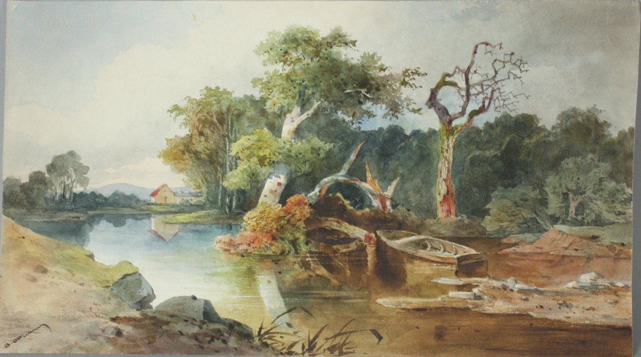 Říční krajina od Anton Altmann