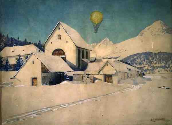 Krajina s balónem od Anton Christoffel
