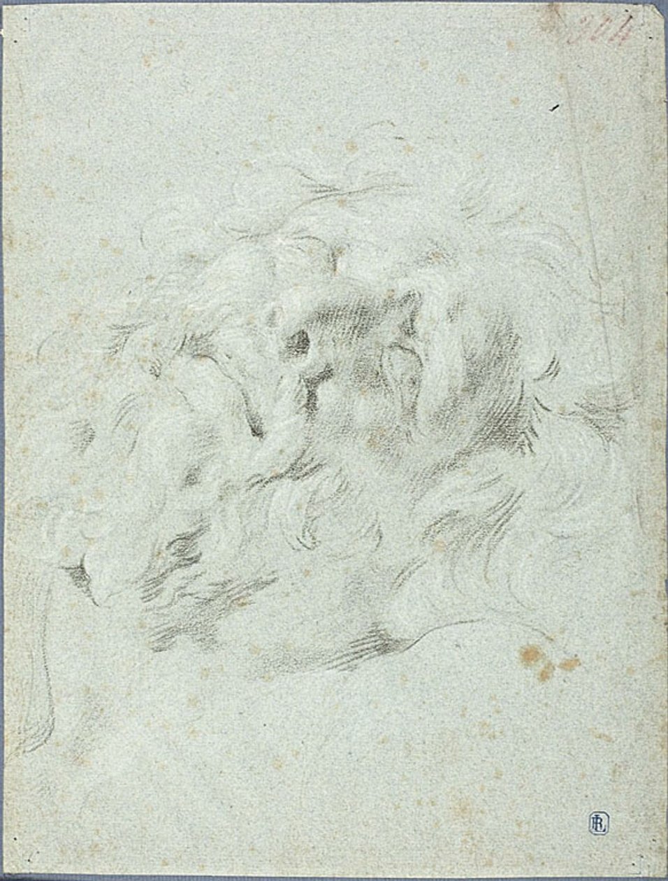 Hlava ze skupiny Laocoon od Anton Domenico Gabbiani
