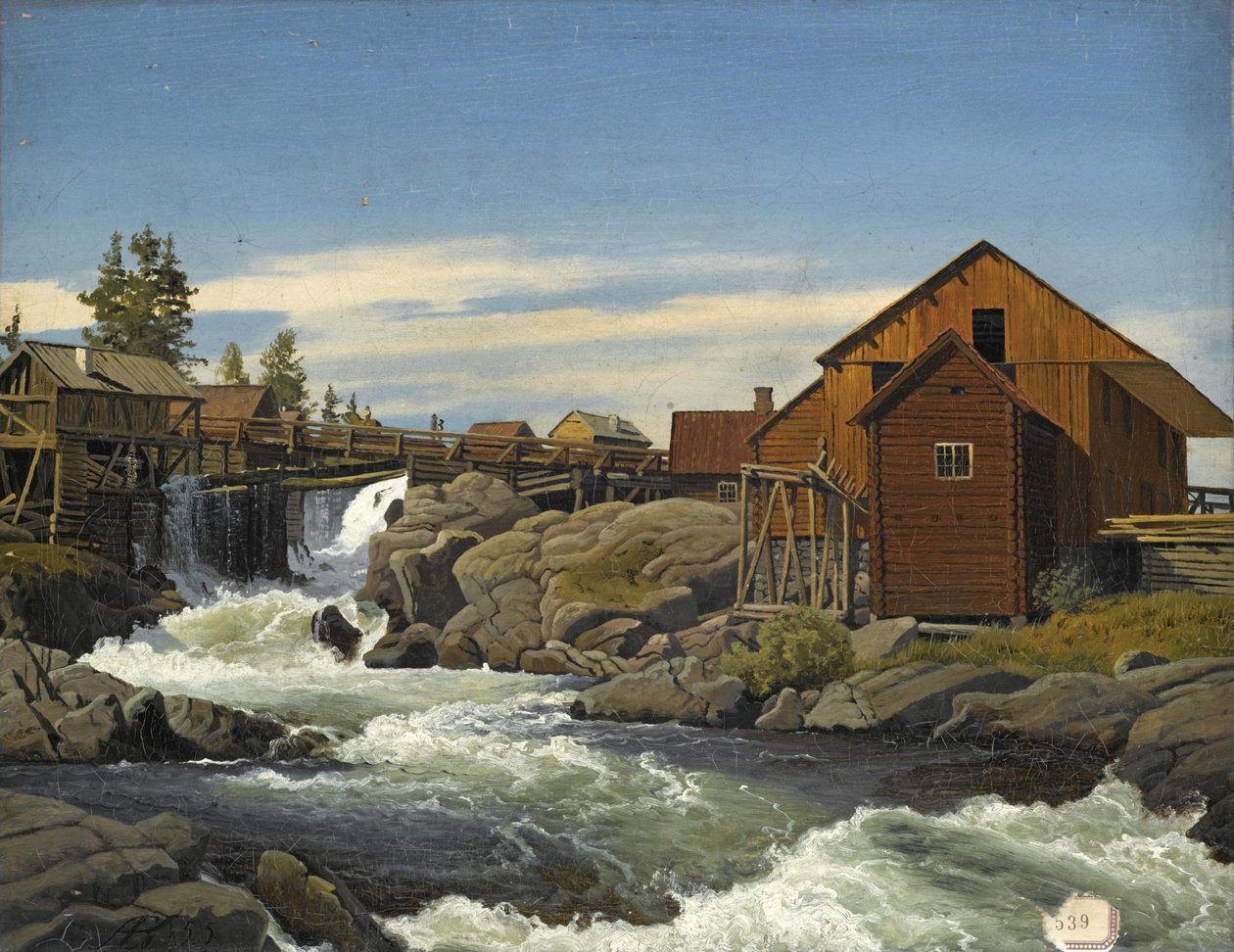 Z Hønefossu od Anton Eduard Kieldrup