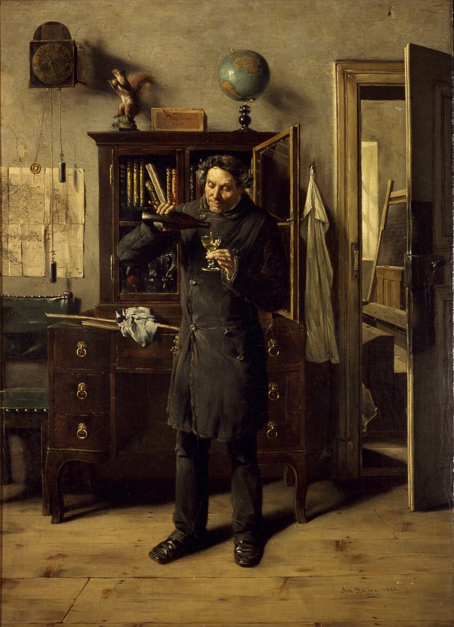 Učitel opilec, 1882 od Anton Eduard Müller