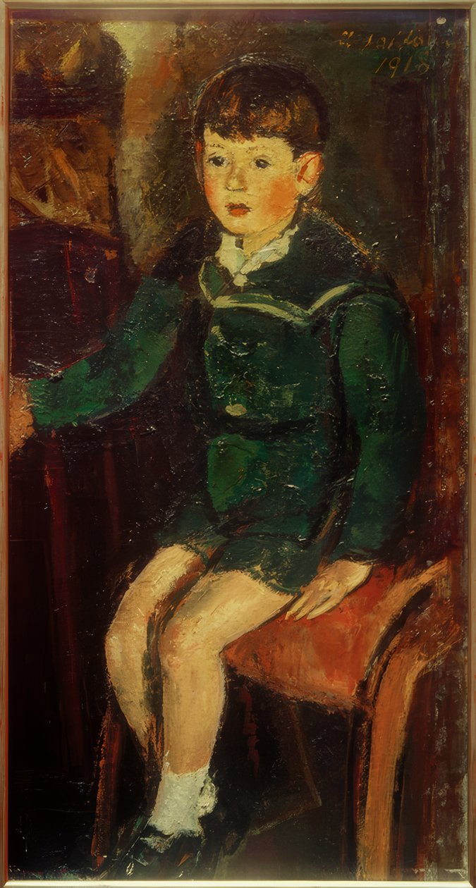 Syn Peter (sedící) od Anton Faistauer
