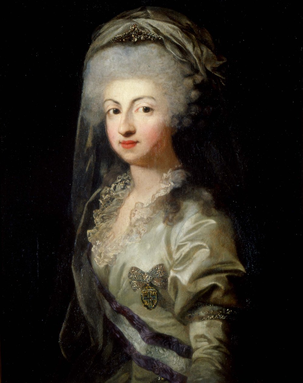 Portrét princezny Marie Karolíny Bourbonské s diadémem od Anton Graff