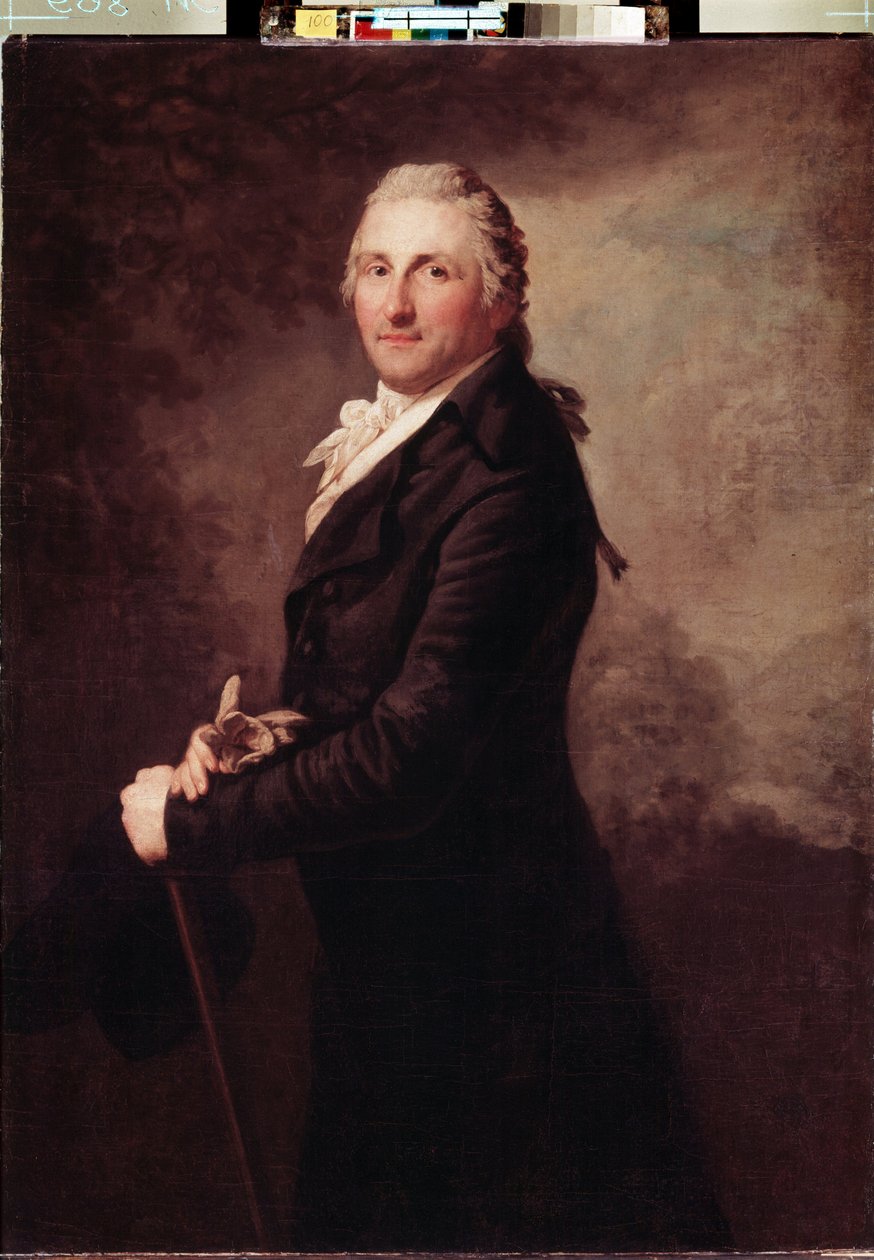 ""Portrét George Leopolda z Gogula (nebo Goguela), francouzského vojáka a politika"" Malba Antona Graffa (1736-1813) 1796 Rozměr. 130x95 cm Muzeum Ermitáž, Petrohrad od Anton Graff