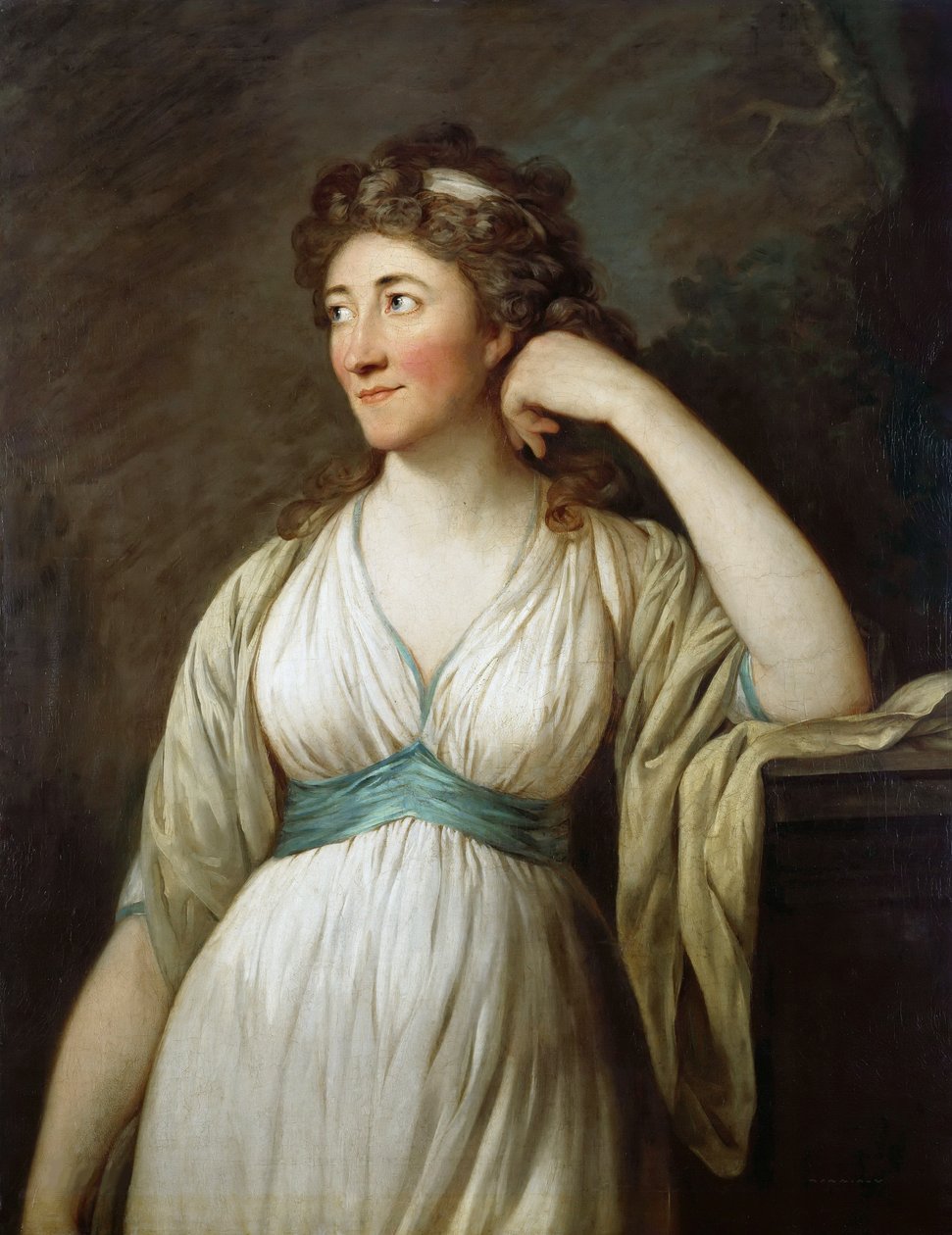 Portrét Elisy von der Recke 1754-1833, 1795-1796. od Anton Graff