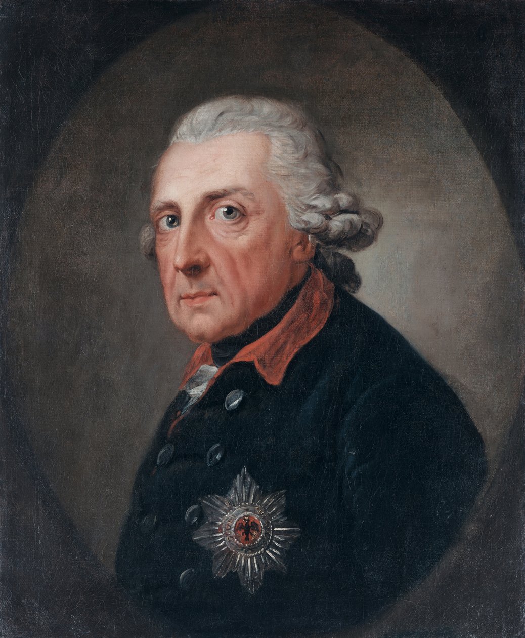 Portrét Fridricha II Pruského 1712-1786, 1781-1783. od Anton Graff