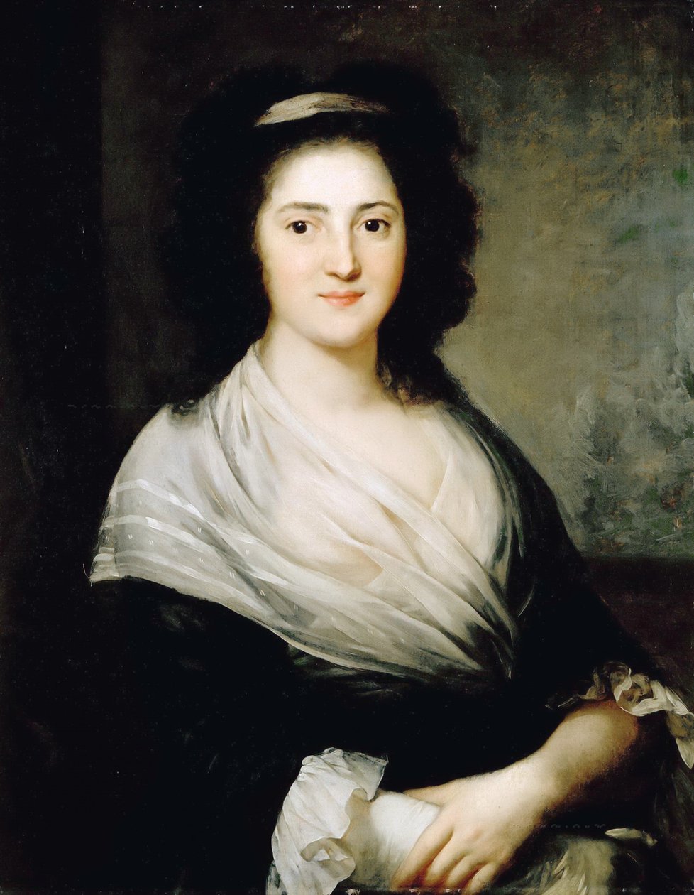 Portrét Henriette Herz, rozené De Lemos 1764-1847, 1792. od Anton Graff