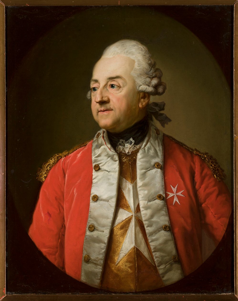 Portrét Johanna N. Schaffgotsche ve vojenské uniformě od Anton Graff