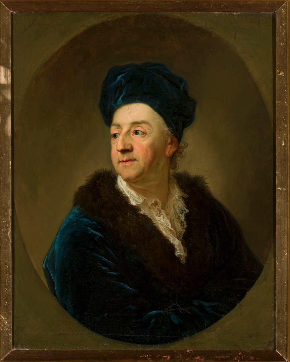 Portrét Johanna Nepomuka Schaffgotsche (1713-1775) v županu od Anton Graff