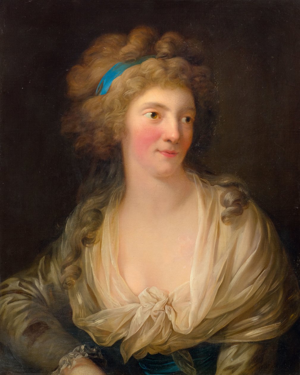 Princezna Frederica Charlotte Pruská 1767-1820, vévodkyně z Yorku a Albany. od Anton Graff