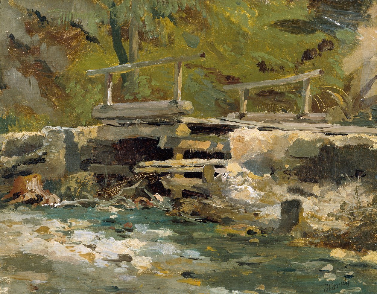 Bachbrücke od Anton Hansch