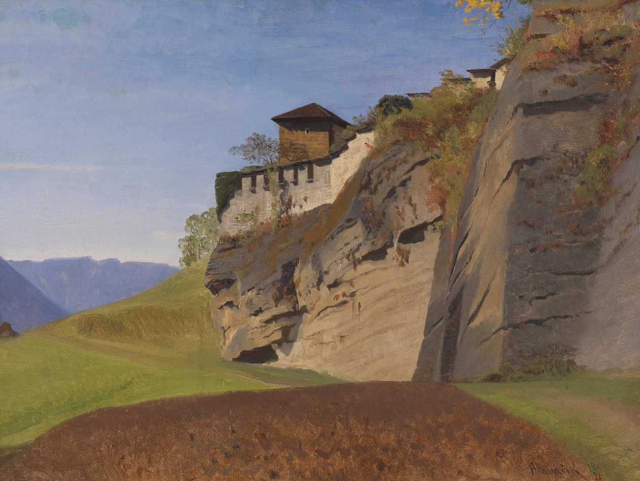 Anton Hlavacek Richterhöhe na Mönchsbergu v Salcburku 1871 od Anton Hlavacek