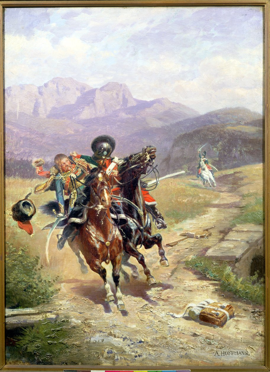 Cavalry Encounter během bitvy u Solferina, 24. června 1859 od Anton Hoffmann