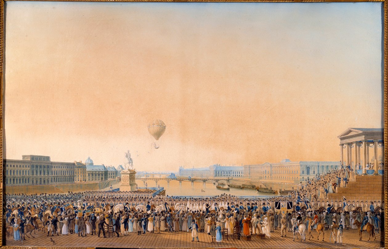 Vstup Ludvíka XVIII., francouzského krále (1755-1824) v Paříži 3. května 1814. Obraz Antoina Ignace Mellinga (1763-1831) od Anton Ignaz Melling