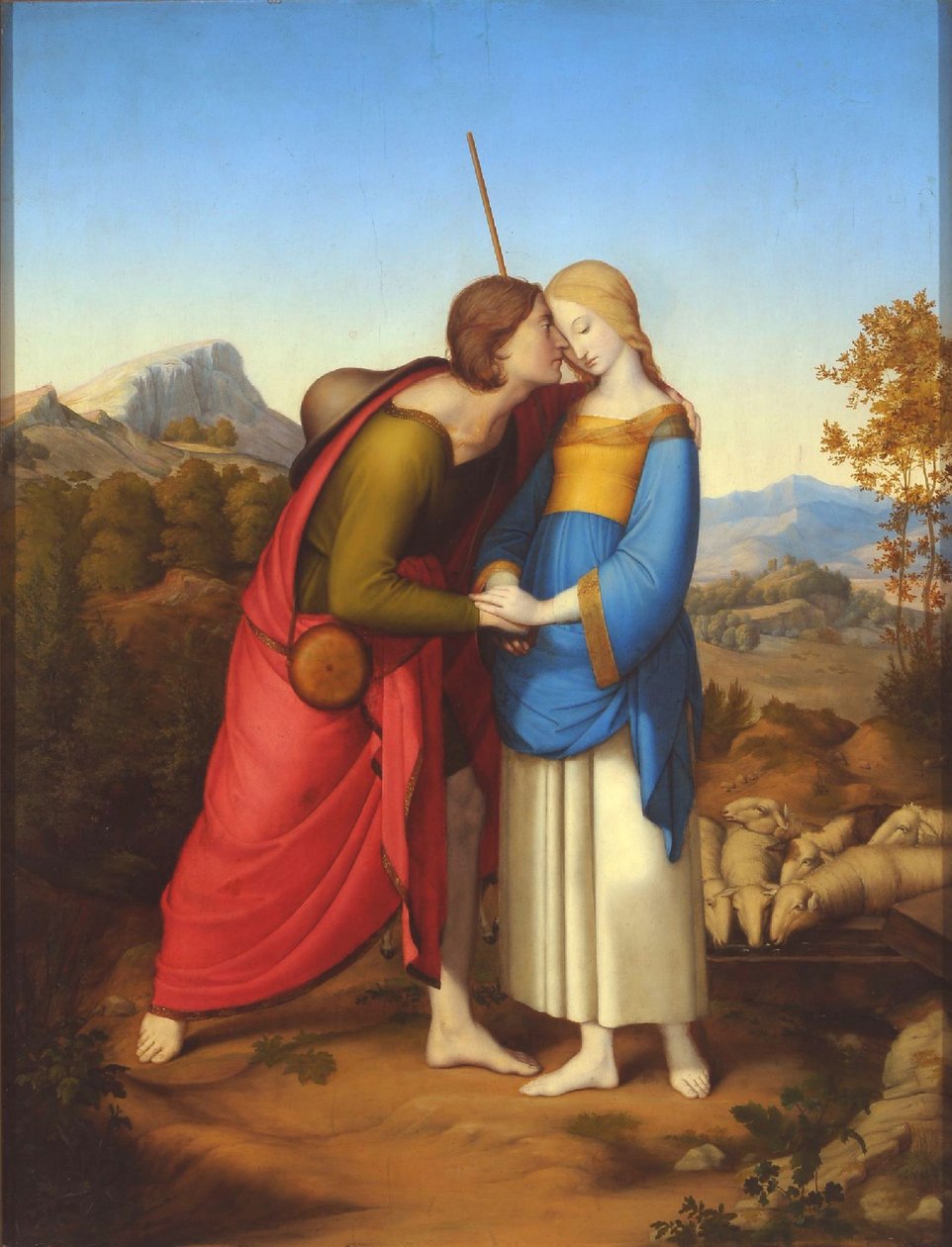 Jacob Setkání s Rachel u Studny, c. 1826 od Anton Josef Dräger
