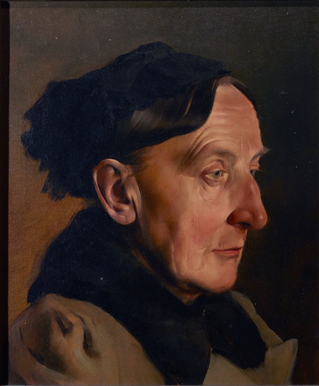 Hlava staré ženy od Anton Josef von Kenner