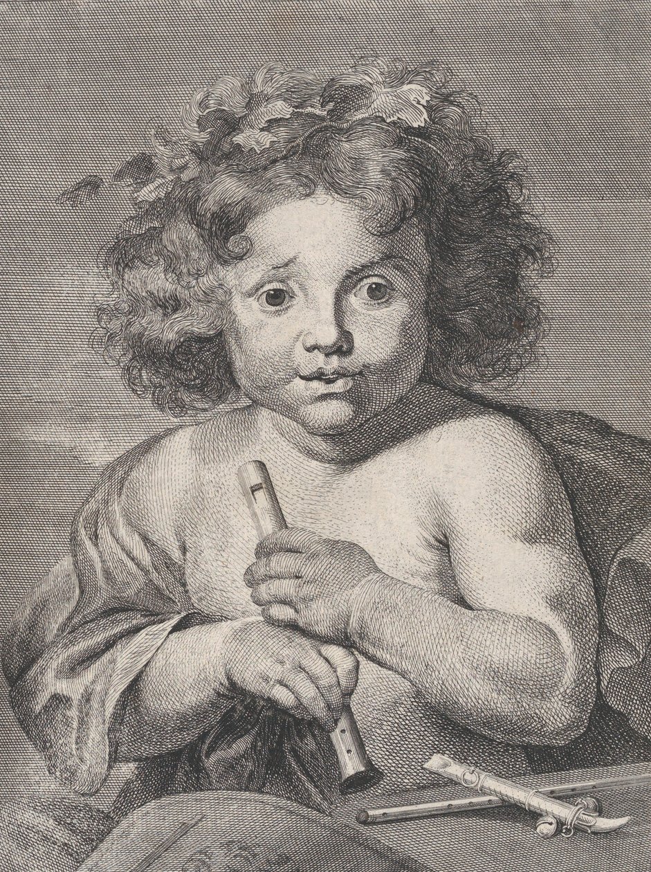 Mladý Bacchus, držící flétnu, 1728. od Anton Joseph von Prenner