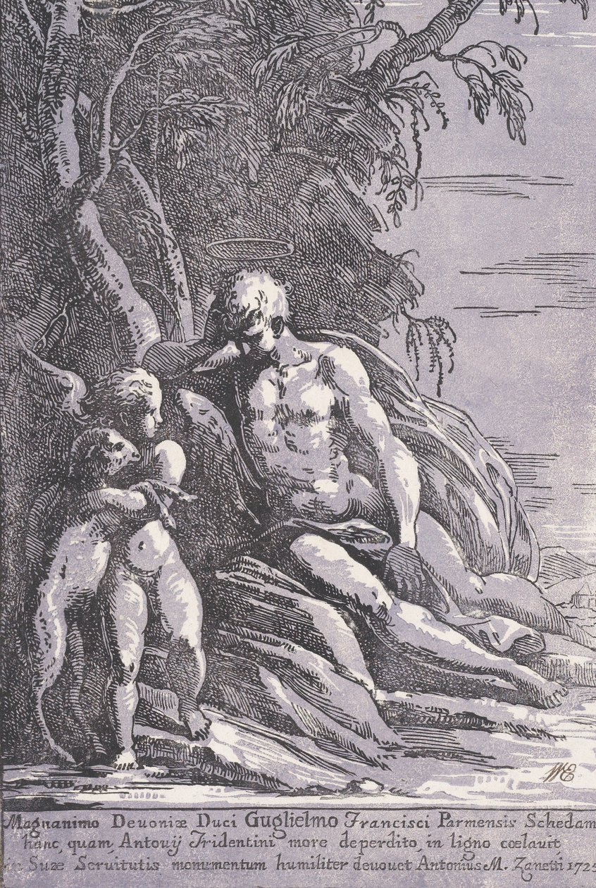 Svatý Jan v poušti, 1725. od Anton Maria Zanetti