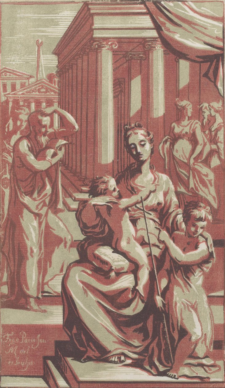 Panna a dítě se svatým Janem Křtitelem, ca. 1722. od Anton Maria Zanetti