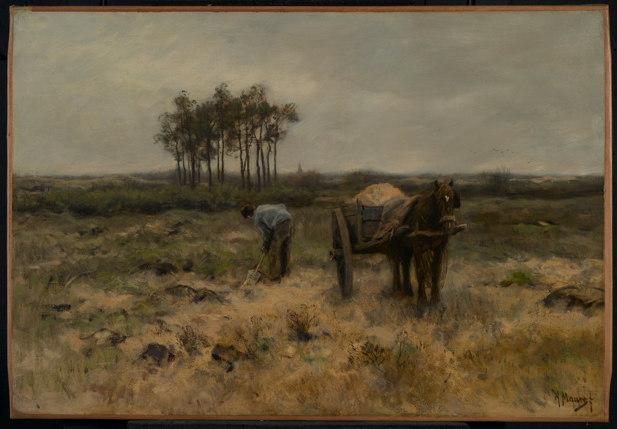 Kopání písku, aneb The Sand Cart, c.1875 od Anton Mauve