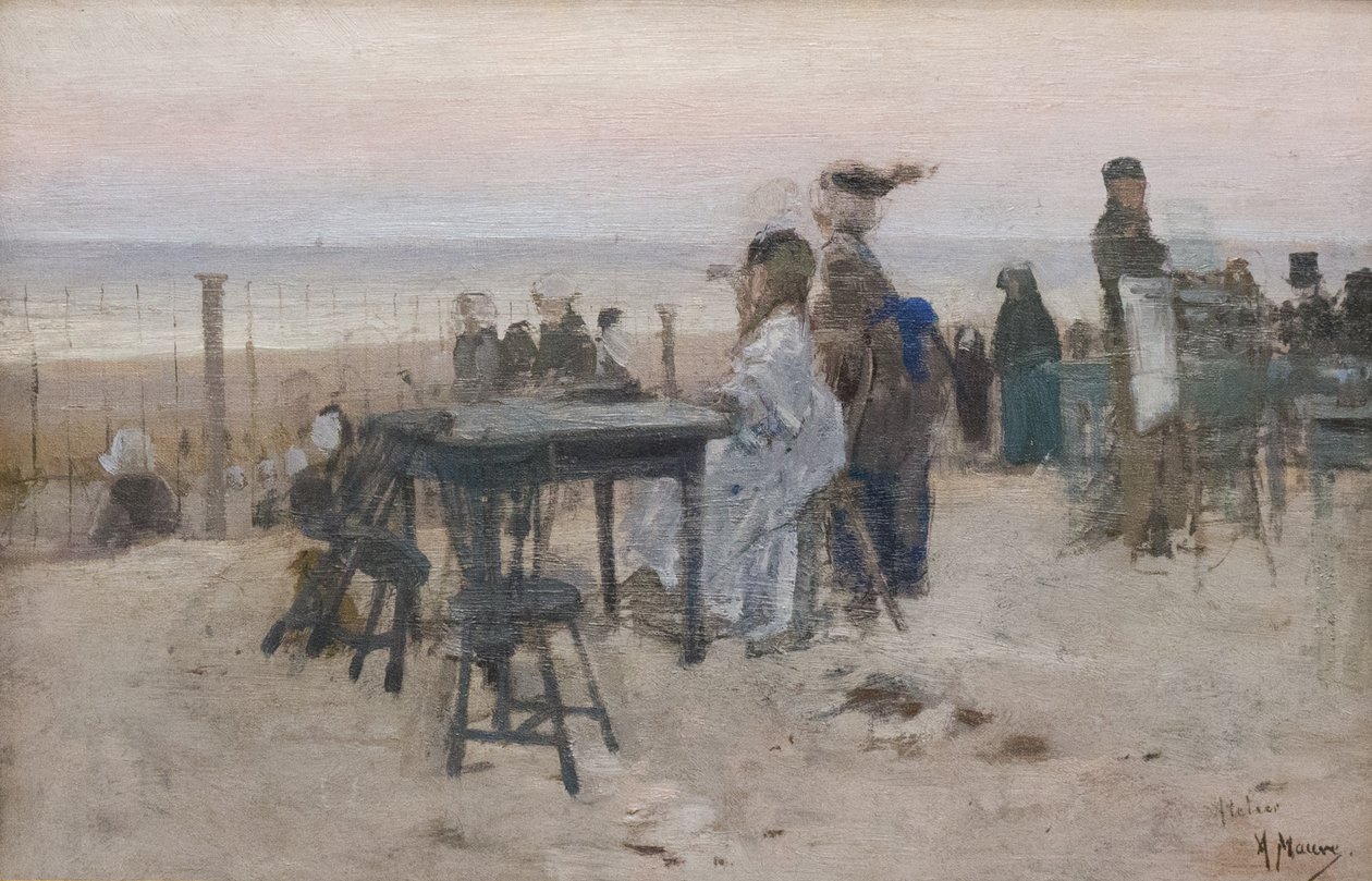 Nizozemsky: At Scheveningen od Anton Mauve