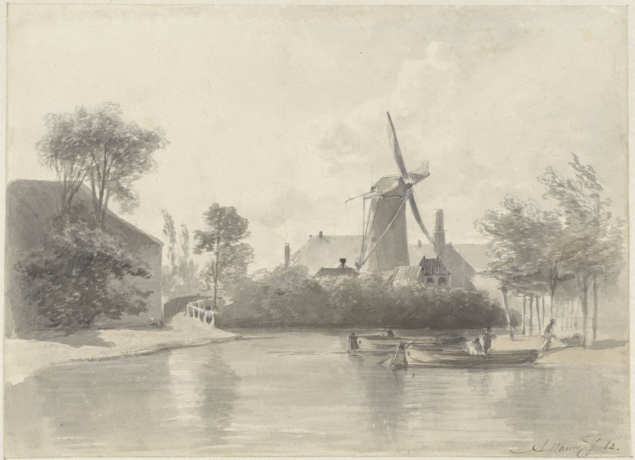 Pohled na Haarlem od Anton Mauve