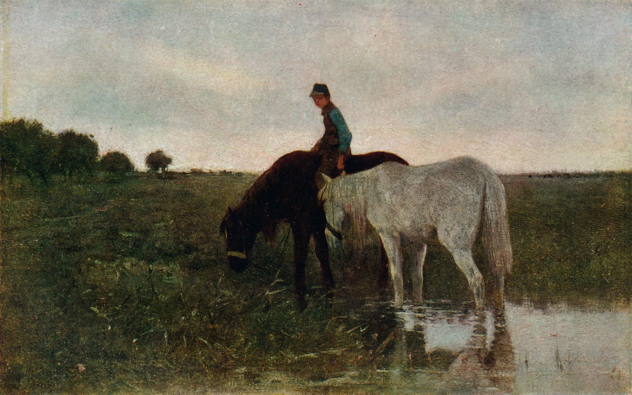 Napájení koní, 1871, 1913 od Anton Mauve