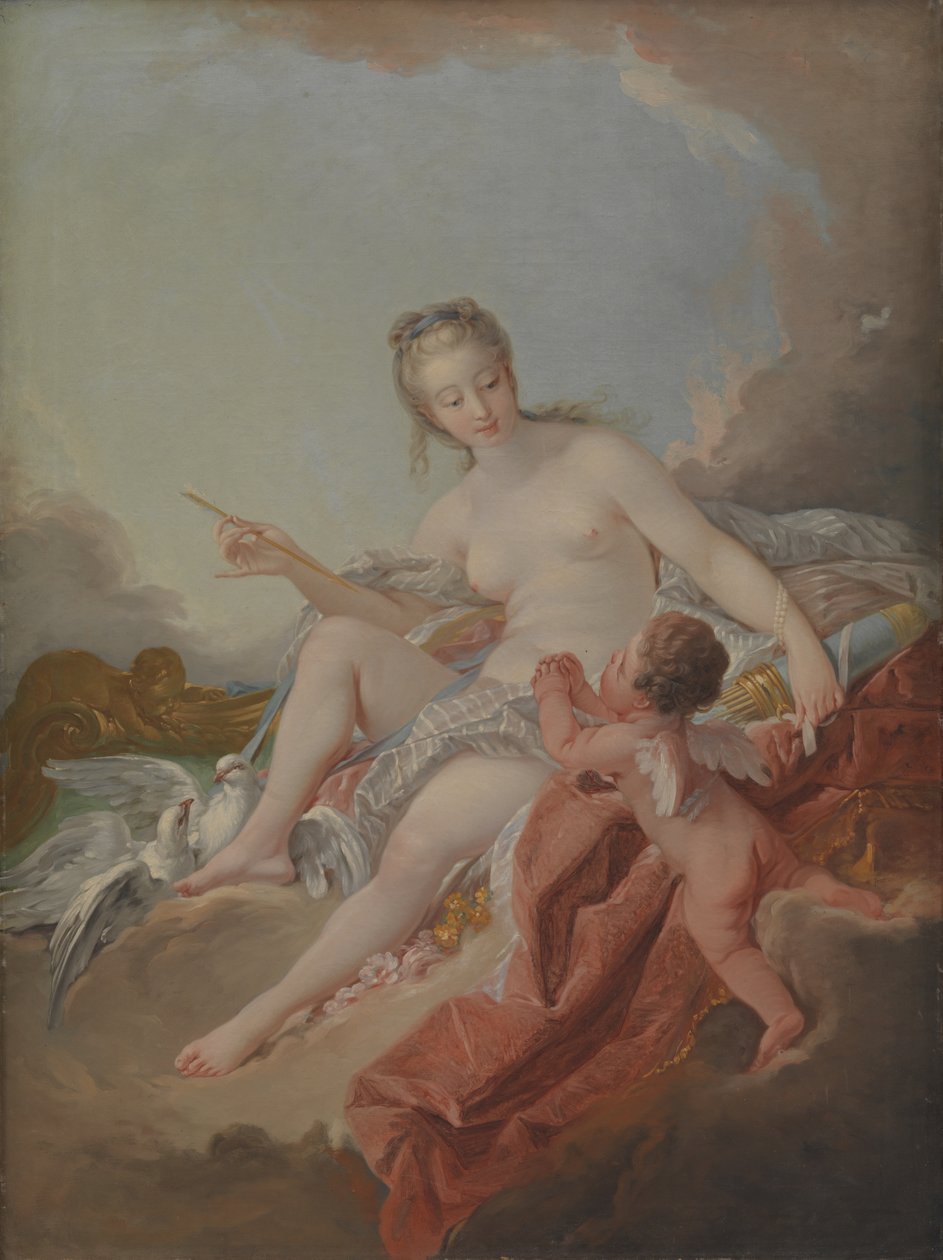 Venuše a Amor od Anton Muller