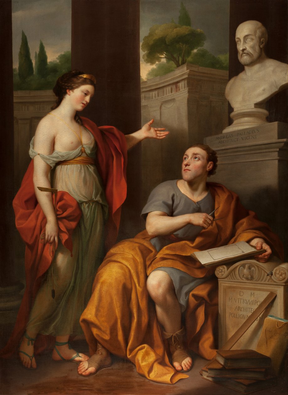 Architekt a jeho múza. Portrét Jamese Caulfielda, lorda Charlemonta od Anton Raphael Mengs