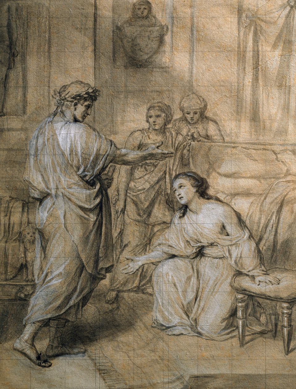 Augustus a Kleopatra od Antona Raphaela Mengse od Anton Raphael Mengs
