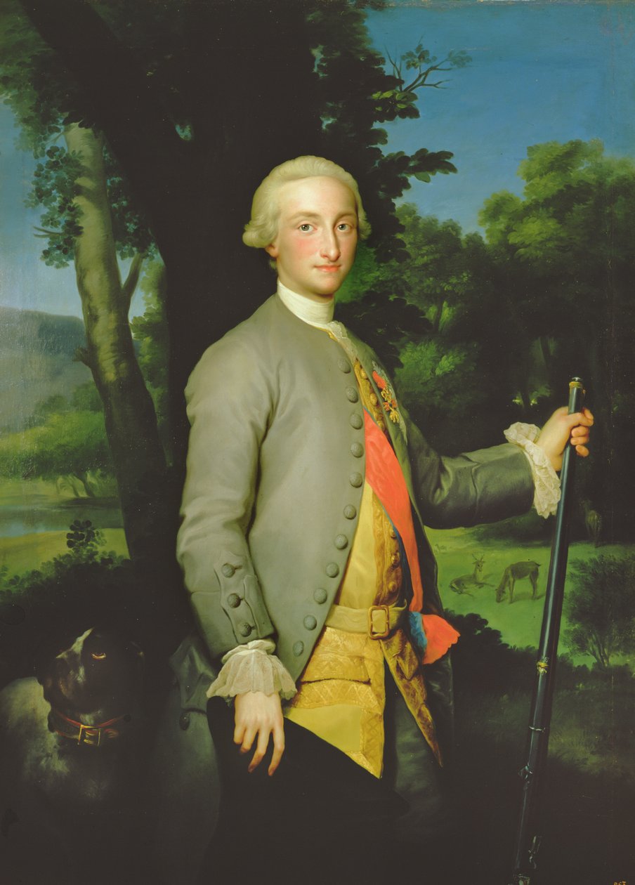 Charles de Bourbon (1748-1819) princ z Asturie (olej na plátně) od Anton Raphael Mengs