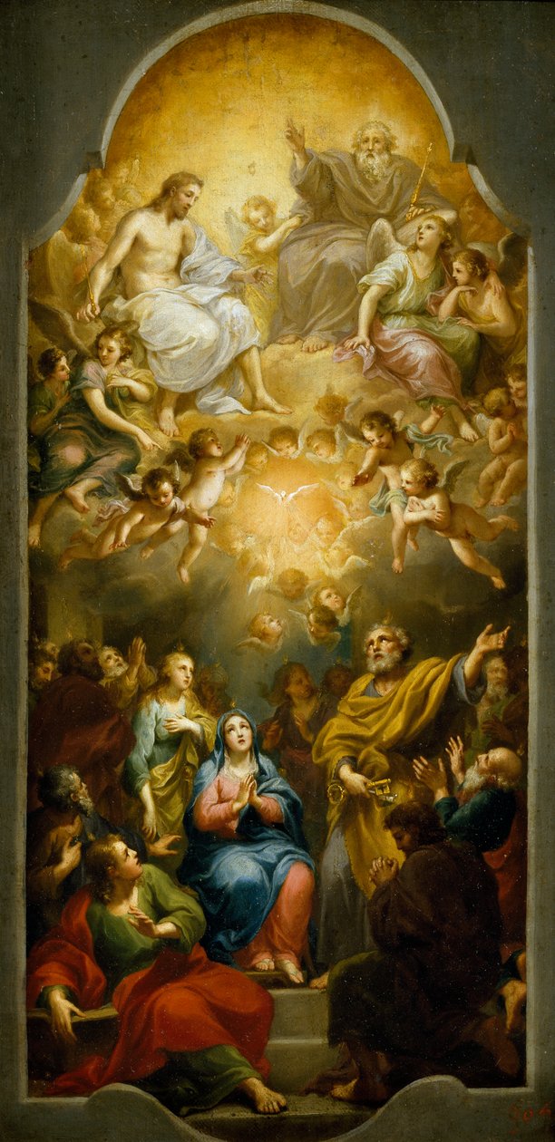 Sestup Ducha svatého, Anton Raphael Mengs od Anton Raphael Mengs