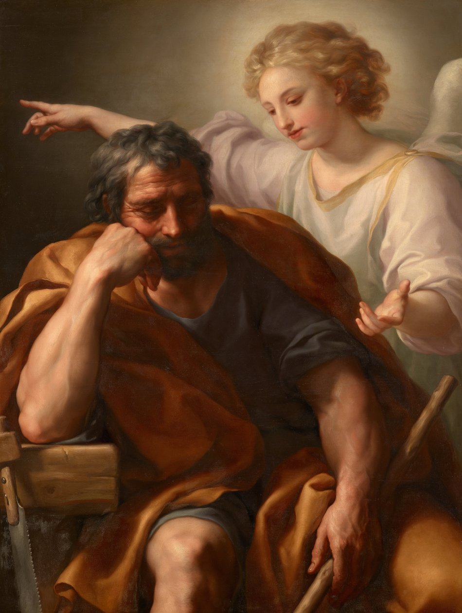 Německy: Traum des Hl. Joseph Sen svatého Josefa od Anton Raphael Mengs