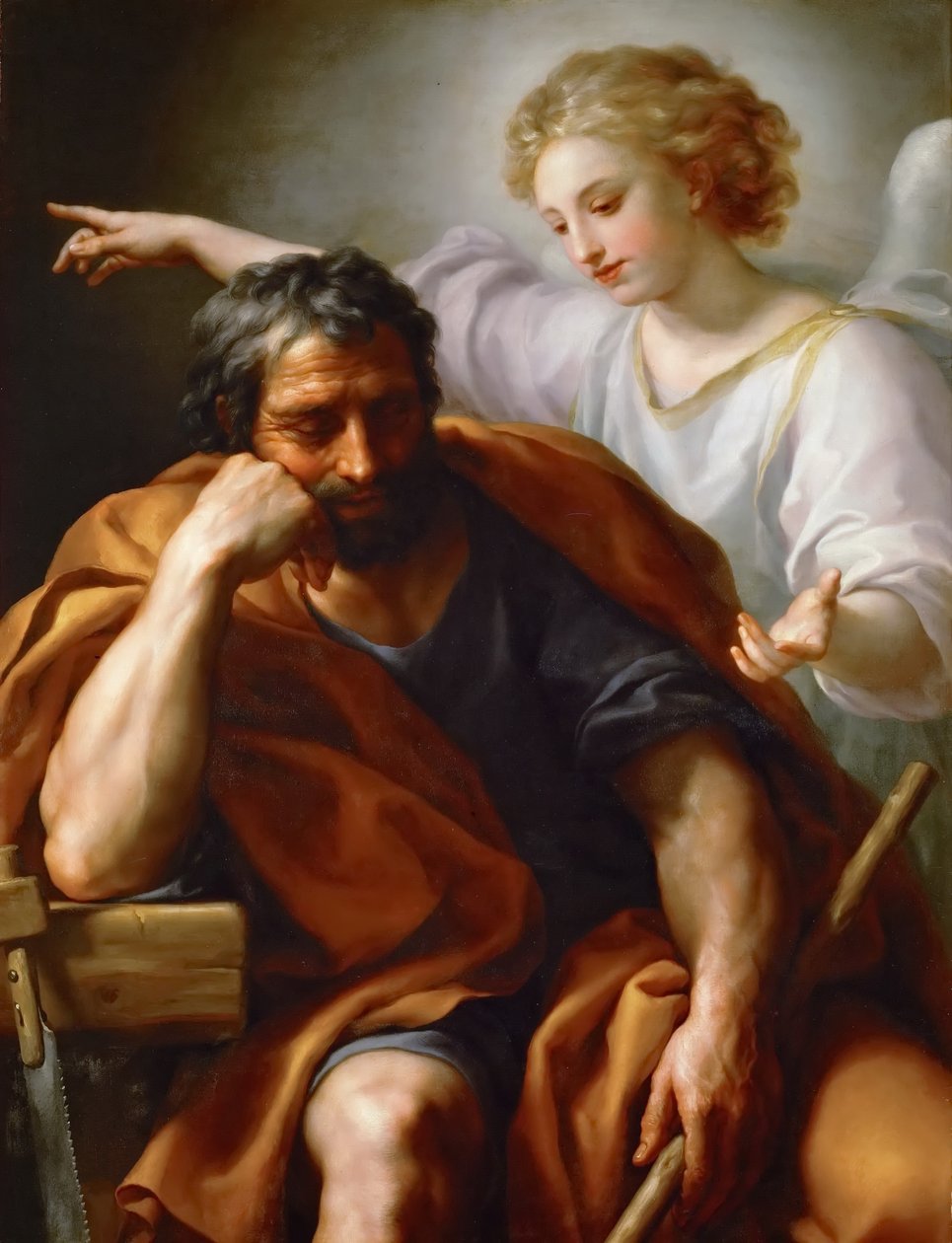 Německy: Traum des Hl. Joseph Sen svatého Josefa od Anton Raphael Mengs