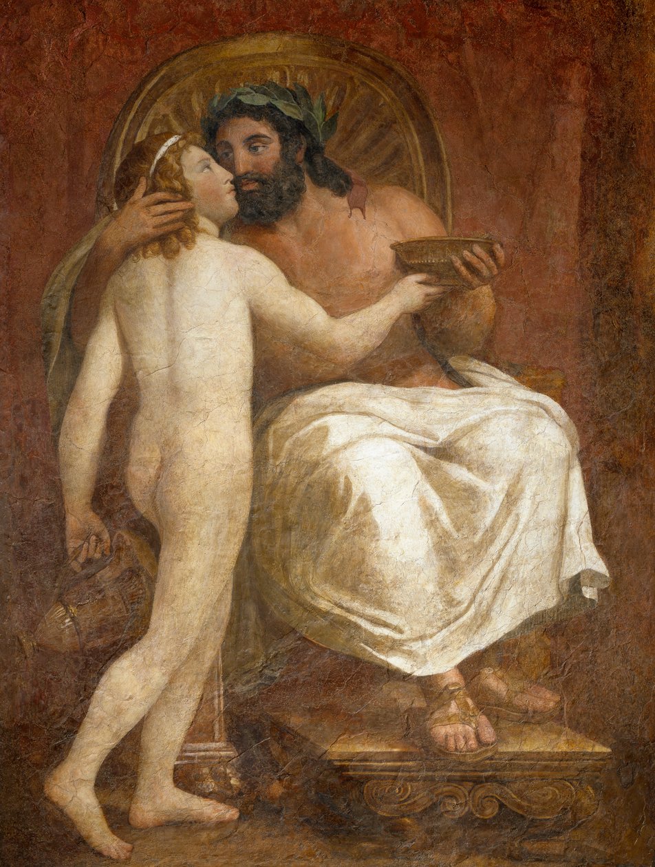 Jupiter Kissing Ganymede, Anton Raphael Mengs od Anton Raphael Mengs