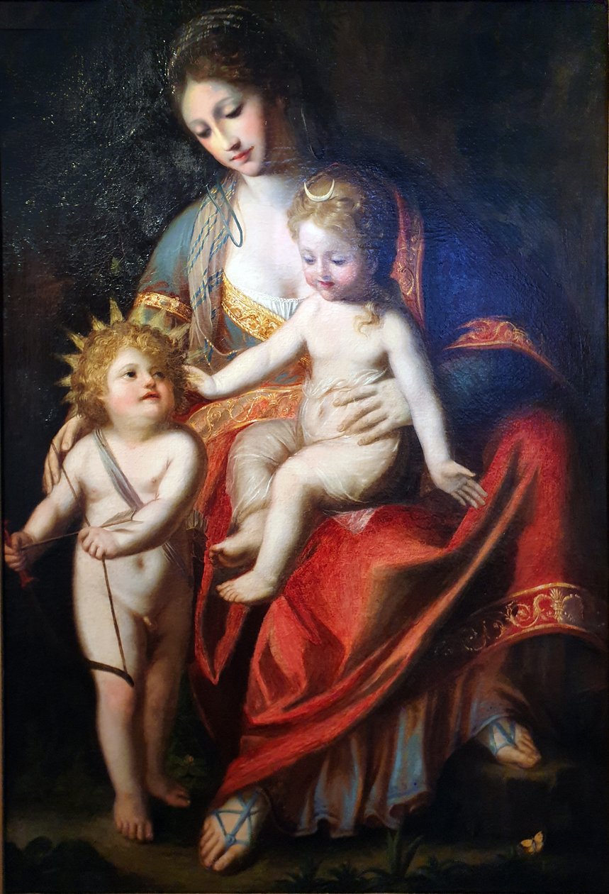 Latona se svými dětmi Apollem a Dianou od Anton Raphael Mengs