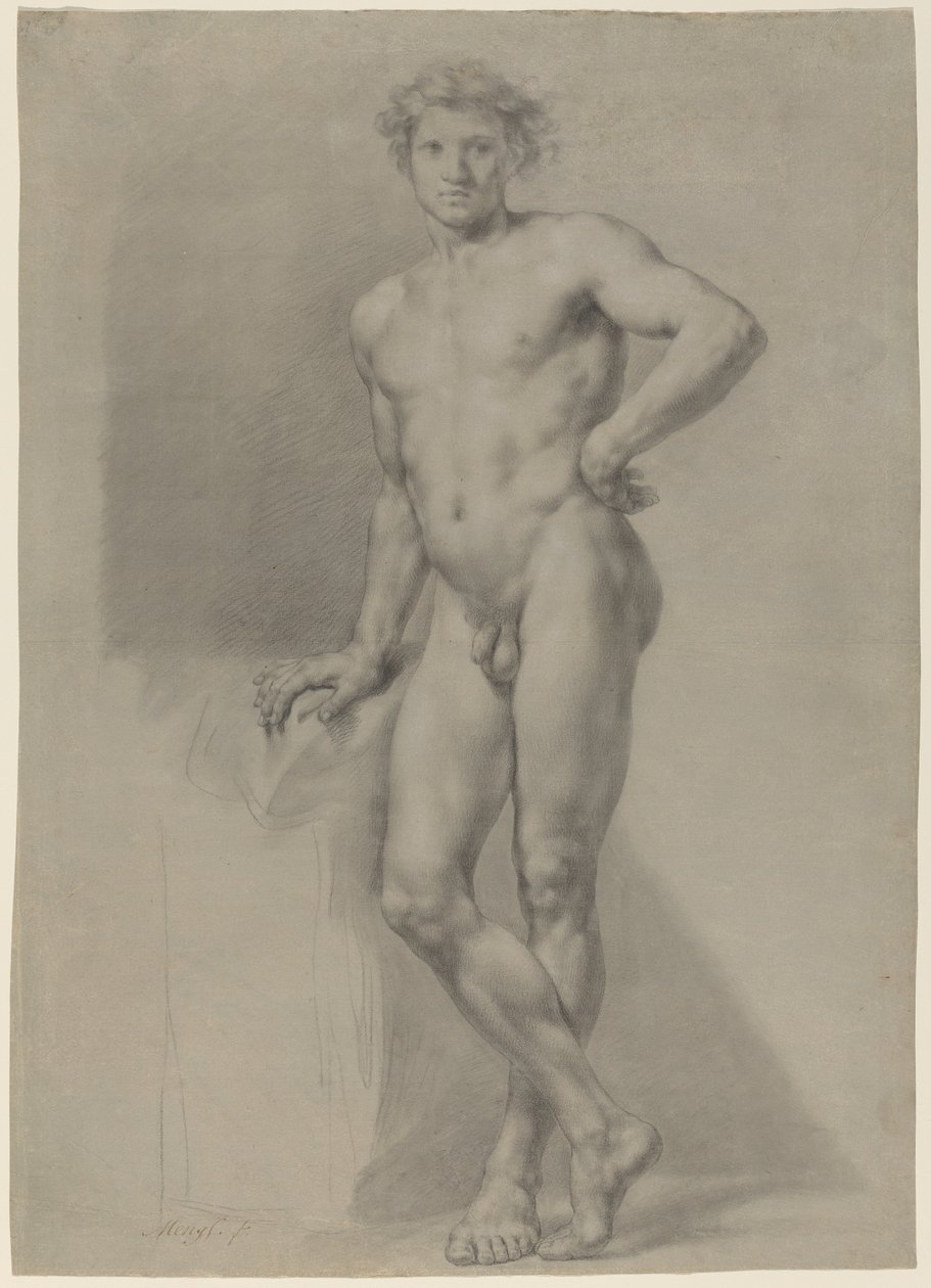 Studie mužského aktu od Anton Raphael Mengs