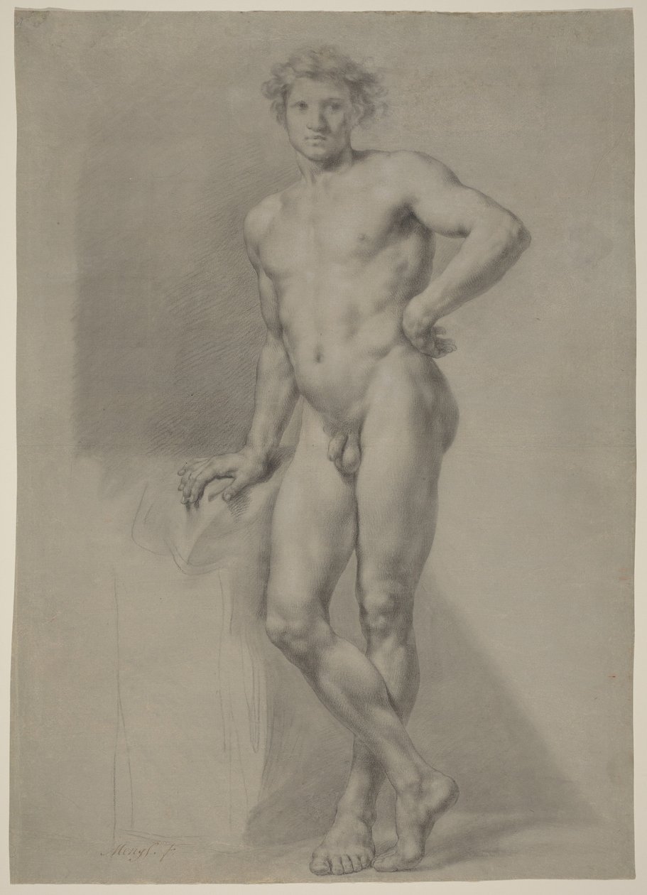 Studie mužského aktu od Anton Raphael Mengs