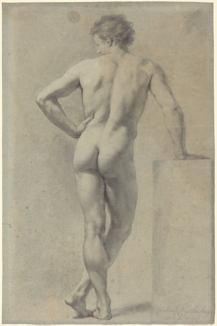 Studie mužského aktu od Anton Raphael Mengs