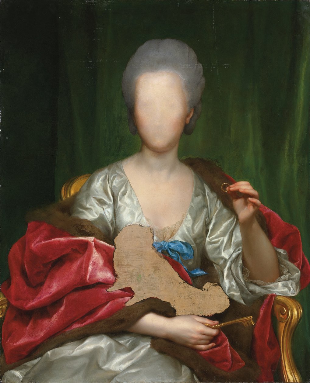 Mariana de Silva y Sarmiento (olej na panelu) od Anton Raphael Mengs